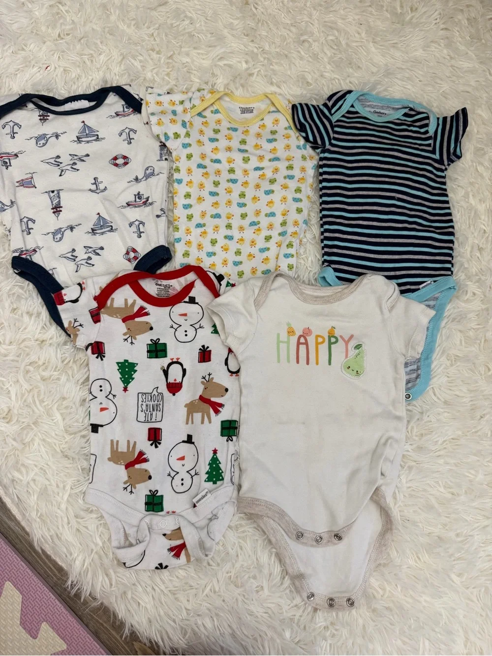 Mixed Baby Onesies and Rompers Bundle - Multicolor